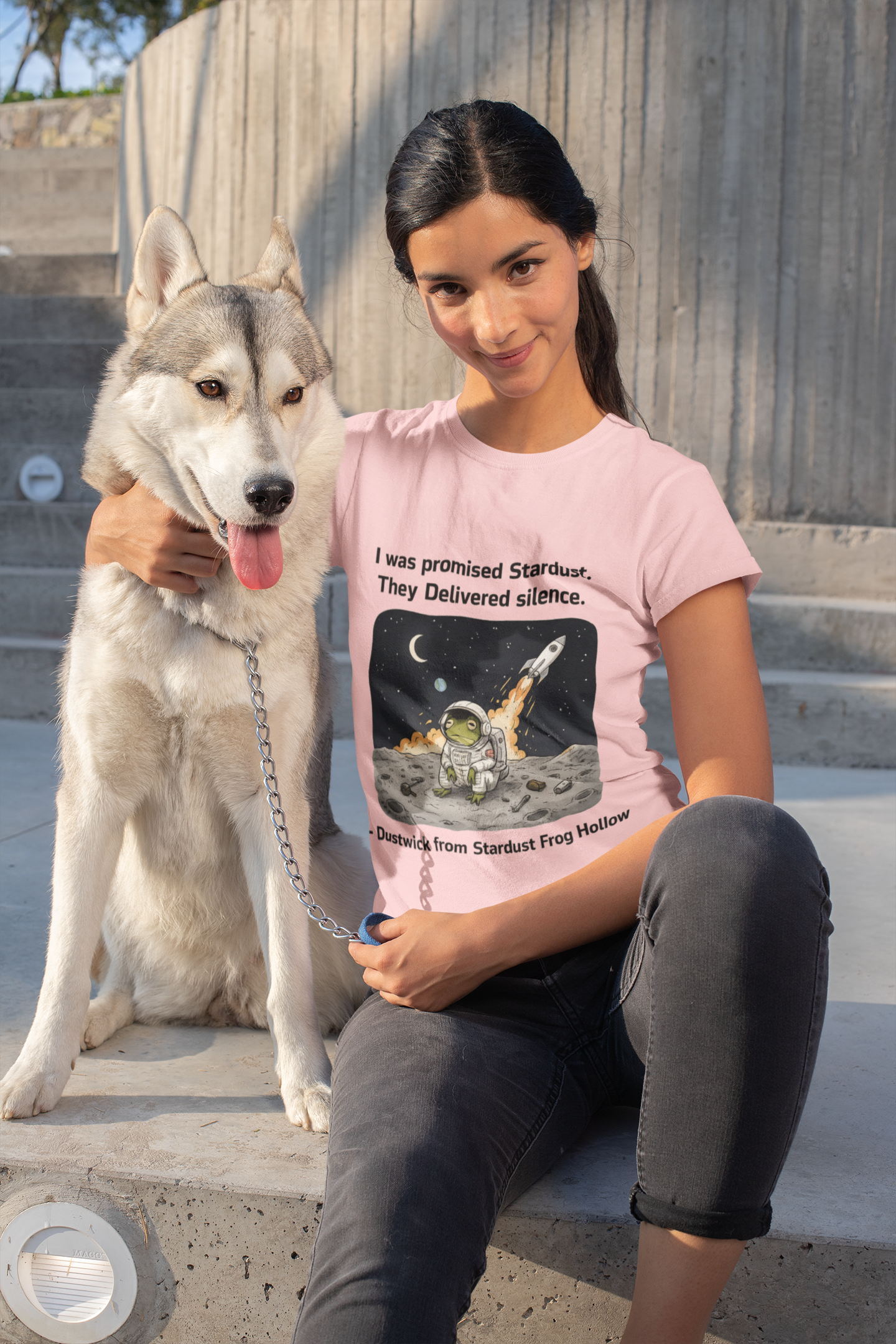 Dustwick Stardust Frog T-Shirt, “I Was Promised Stardust” Cosmic Frog Tee, Dark Whimsical Graphic Shirt, Existential Frog Art, Indie Aesthetic, Unisex Jersey Short Sleeve Tee
