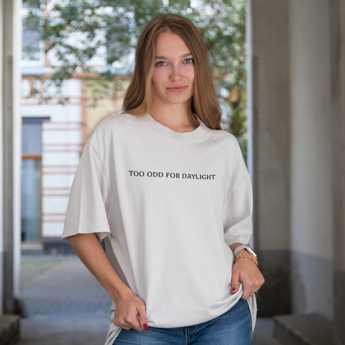 Too Odd for Daylight T-Shirt - Stardust Frog Hollow Quote Tee
