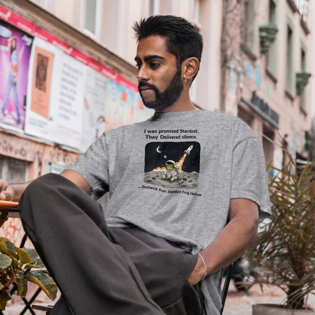 Dustwick - I Was Promised Stardust T-Shirt - Stardust Frog Hollow