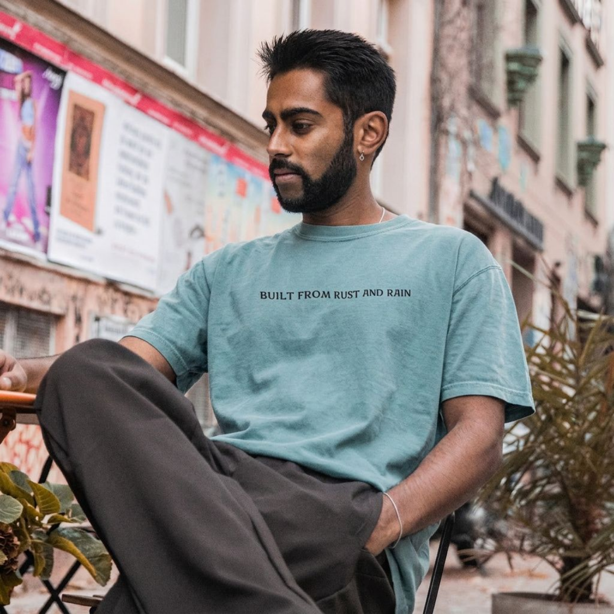 Built from Rust and Rain T-Shirt | Stardust Frog Hollow Quote Tee