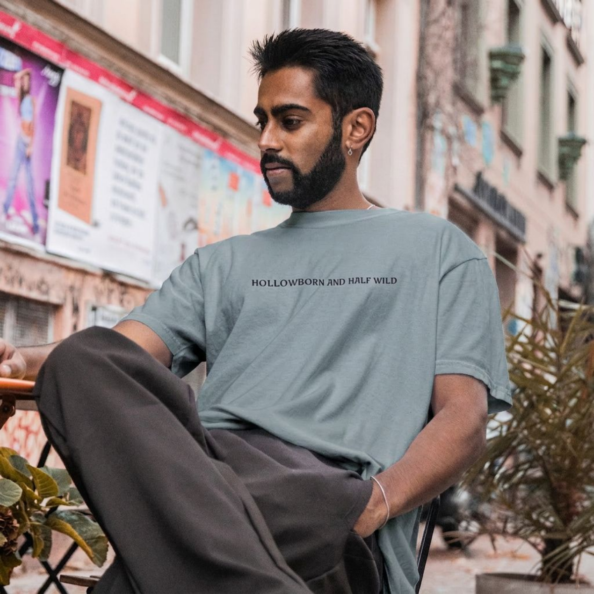Hollowborn Half Wild T-Shirt | Dark Cottagecore Quote Tee | Stardust Frog Hollow Feral Shirt