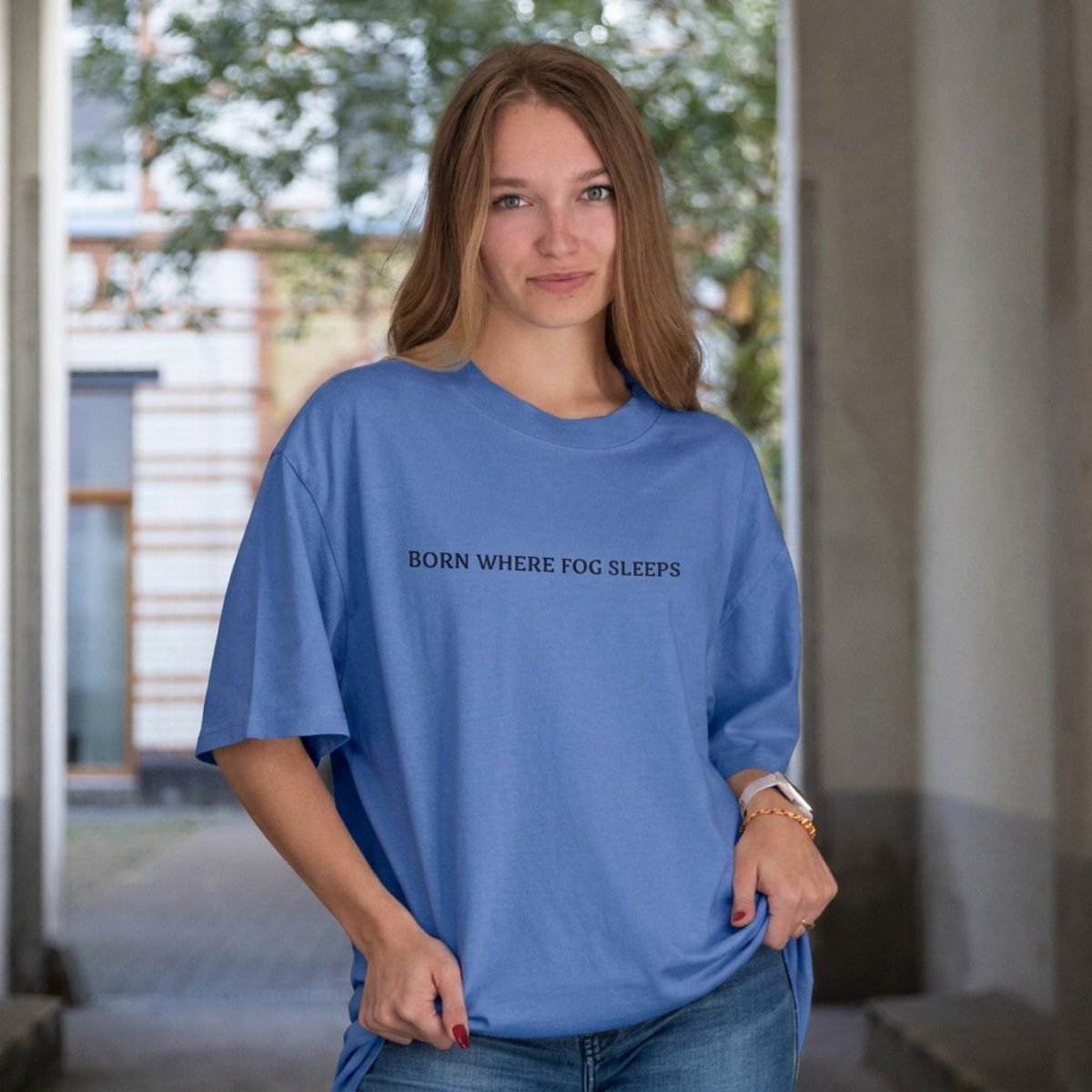 Born Where Fog Sleeps T-Shirt | Celestial Cottagecore Quote Tee