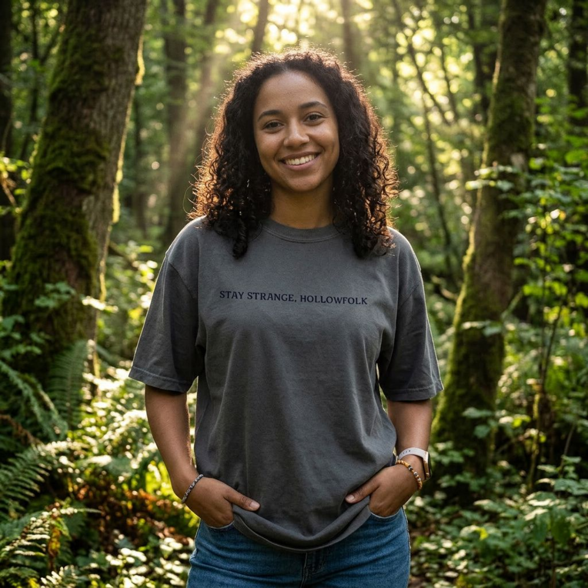 Stay Strange Hollowfolk T-Shirt | Stardust Frog Hollow Quote Tee