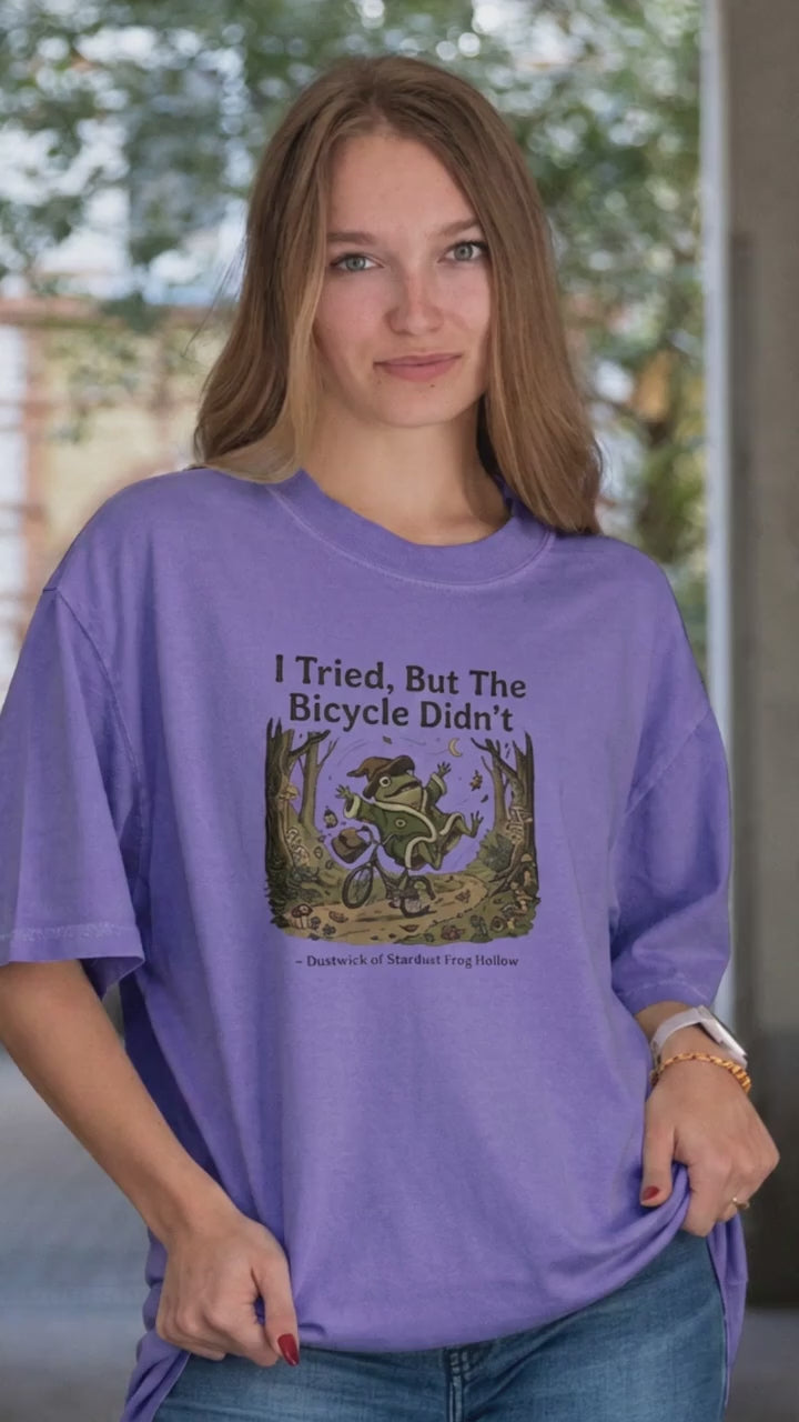 Dustwick - I Tried but the Bicycle Didn't T-Shirt - Stardust Frog Hollow